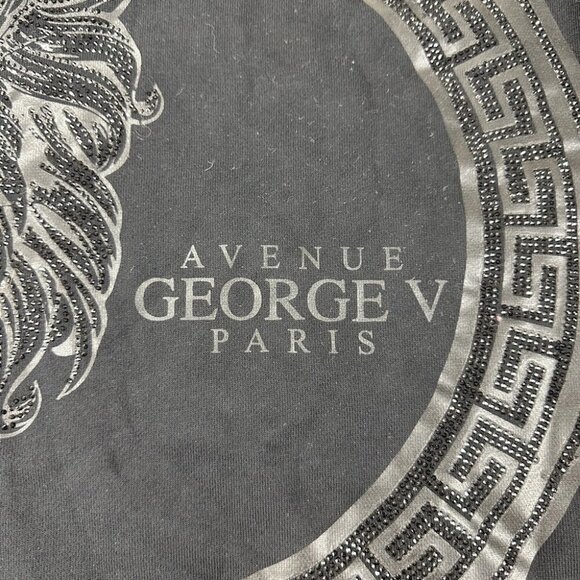 Avenue George V Paris Black Sweater Men’s Size L - Picture 6 of 15